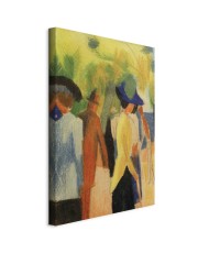 Paveikslas August Macke - Vaikščiotojas po medžiais