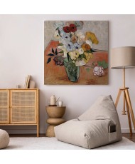 Paveikslas Vincent van Gogh - Natiurmortas su japoniška vaza, rožėmis ir anemonais