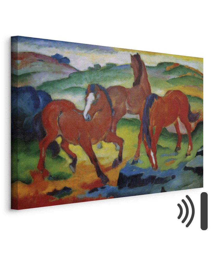 Paveikslas Franz Marc - Raudonieji arkliai