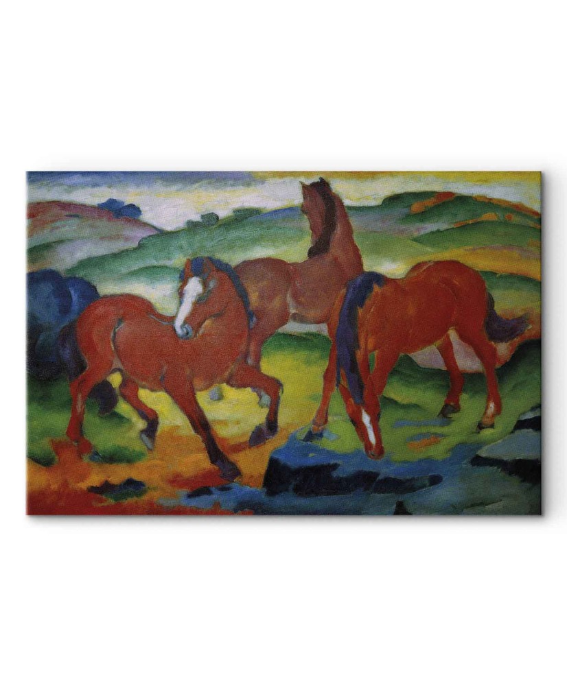 Paveikslas Franz Marc - Raudonieji arkliai