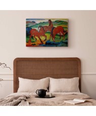 Paveikslas Franz Marc - Raudonieji arkliai