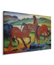 Paveikslas Franz Marc - Raudonieji arkliai