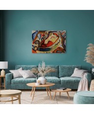 Paveikslas August Macke - Nuogos merginos valtyje