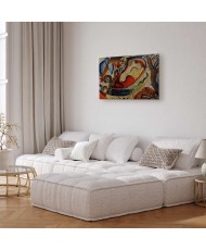 Paveikslas August Macke - Nuogos merginos valtyje