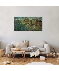 Paveikslas Vincent van Gogh - Laukas su javų pėdais