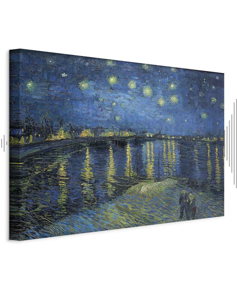 Paveikslas Vincent van Gogh - Žvaigždėta naktis virš Ronos