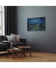 Paveikslas Vincent van Gogh - Žvaigždėta naktis virš Ronos