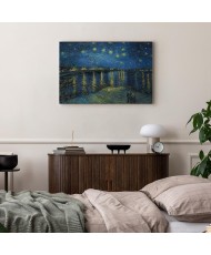 Paveikslas Vincent van Gogh - Žvaigždėta naktis virš Ronos