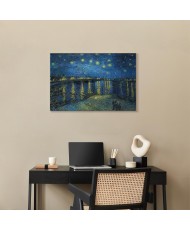 Paveikslas Vincent van Gogh - Žvaigždėta naktis virš Ronos