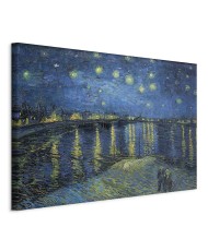 Paveikslas Vincent van Gogh - Žvaigždėta naktis virš Ronos