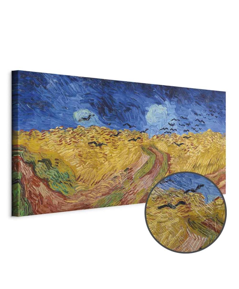Paveikslas Vincent van Gogh - Kviečių laukas su varnomis