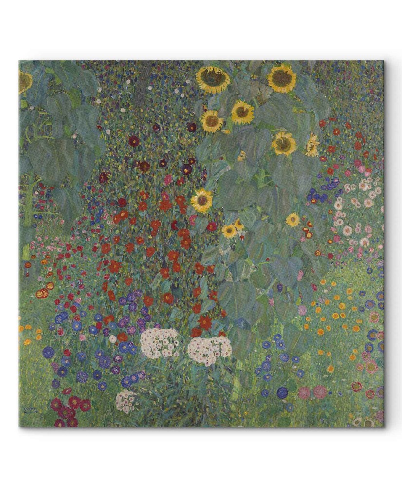 Paveikslas Gustav Klimt - Ūkio sodas su saulėgrąžomis