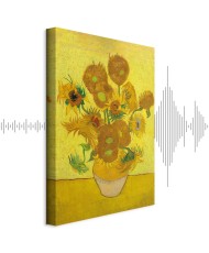 Paveikslas Vincent van Gogh - Natiurmortas. Vaza su penkiolika saulėgrąžų