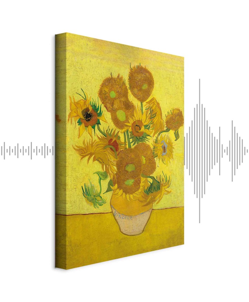 Paveikslas Vincent van Gogh - Natiurmortas. Vaza su penkiolika saulėgrąžų