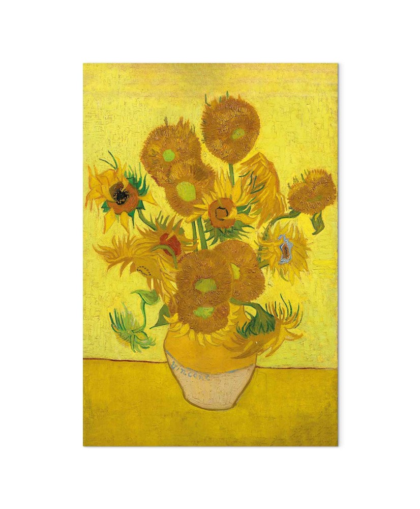 Paveikslas Vincent van Gogh - Natiurmortas. Vaza su penkiolika saulėgrąžų