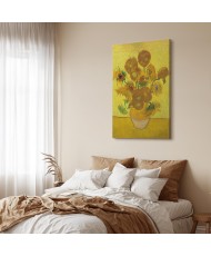 Paveikslas Vincent van Gogh - Natiurmortas. Vaza su penkiolika saulėgrąžų