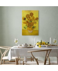 Paveikslas Vincent van Gogh - Natiurmortas. Vaza su penkiolika saulėgrąžų