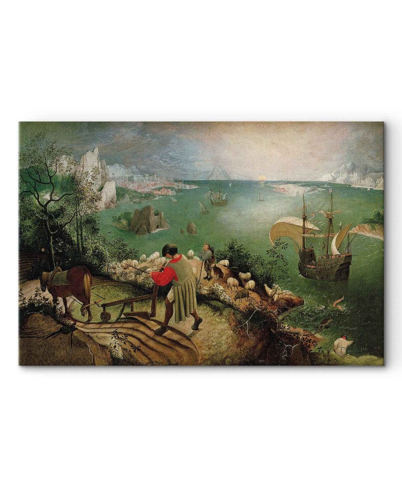 Paveikslas Pieter Bruegel Vyresnysis - Peizažas su Ikaro žūtimi