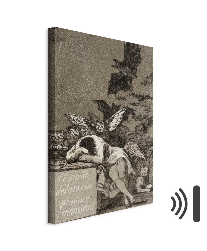 Paveikslas Francisco Goya - Proto miegas gimdo pabaisas