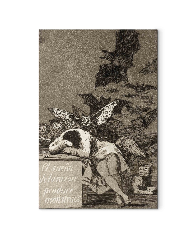 Paveikslas Francisco Goya - Proto miegas gimdo pabaisas