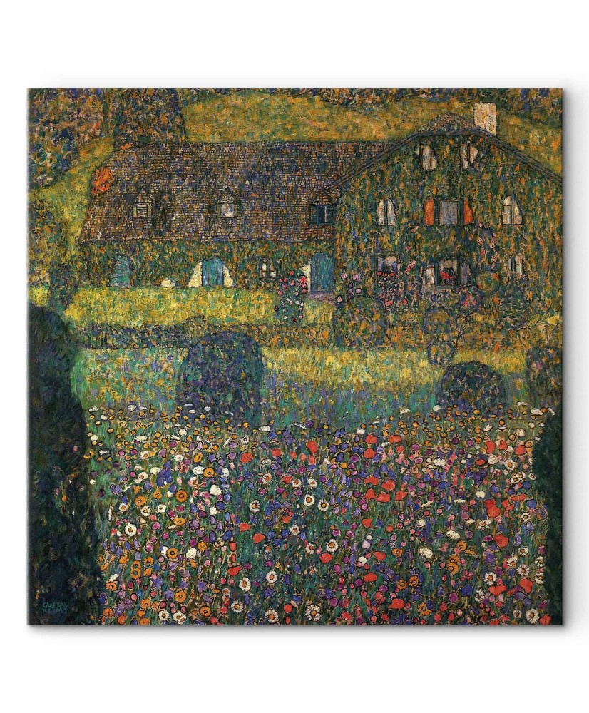 Paveikslas Gustav Klimt - Kaimo namas prie Aterzė ežero