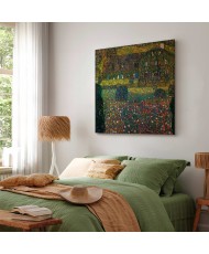 Paveikslas Gustav Klimt - Kaimo namas prie Aterzė ežero