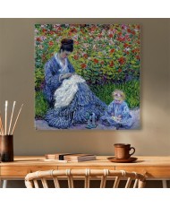 Paveikslas Claude Monet - Madam Monė ir jos sūnus