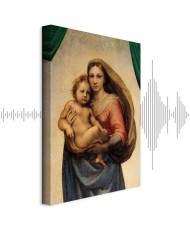 Paveikslas Raphael - Siksto Madona, fragmentas