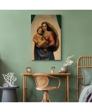 Paveikslas Raphael - Siksto Madona, fragmentas