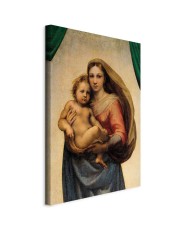 Paveikslas Raphael - Siksto Madona, fragmentas