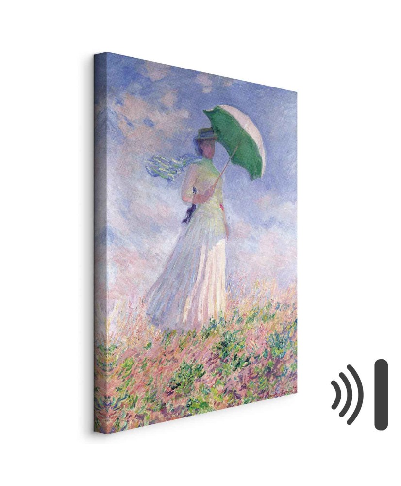 Paveikslas Claude Monet - Moteris su skėčiu, žvelgianti į dešinę