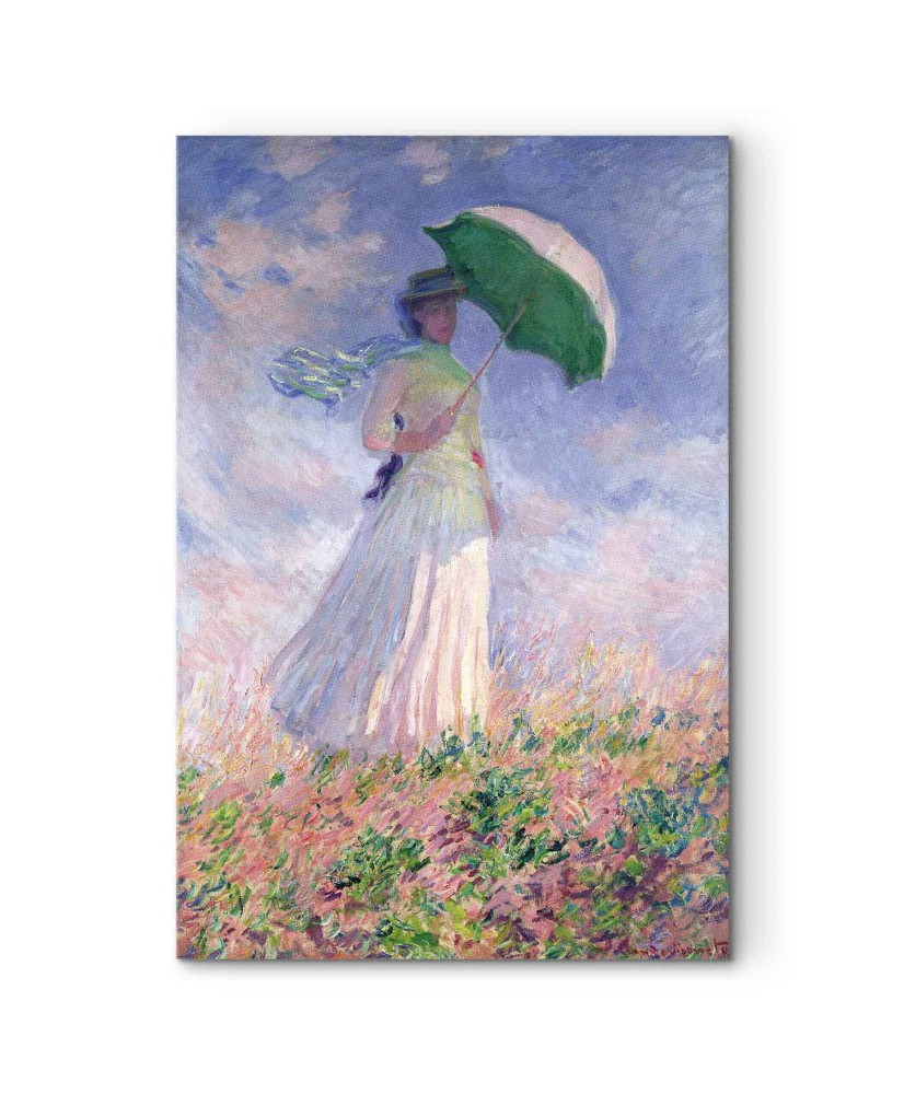 Paveikslas Claude Monet - Moteris su skėčiu, žvelgianti į dešinę