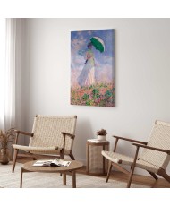 Paveikslas Claude Monet - Moteris su skėčiu, žvelgianti į dešinę