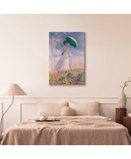 Paveikslas Claude Monet - Moteris su skėčiu, žvelgianti į dešinę