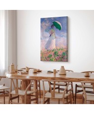 Paveikslas Claude Monet - Moteris su skėčiu, žvelgianti į dešinę