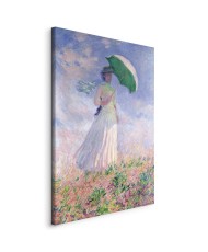 Paveikslas Claude Monet - Moteris su skėčiu, žvelgianti į dešinę
