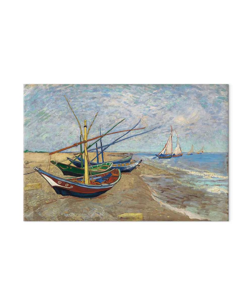 Paveikslas Vincent van Gogh - Žvejų valtys paplūdimyje