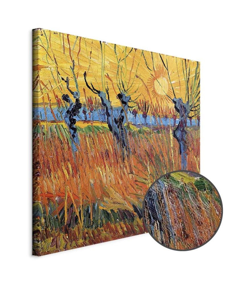 Paveikslas Vincent van Gogh - Gluosniai saulėlydyje