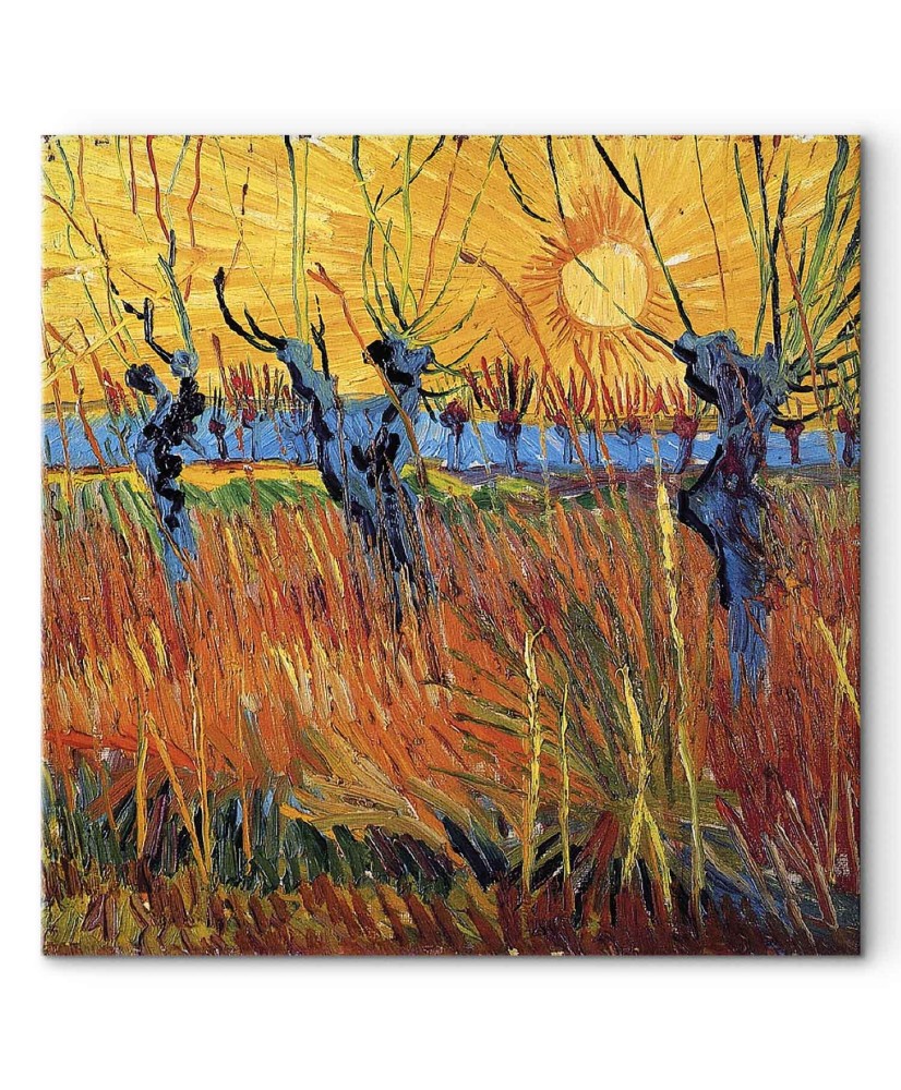 Paveikslas Vincent van Gogh - Gluosniai saulėlydyje