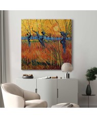 Paveikslas Vincent van Gogh - Gluosniai saulėlydyje