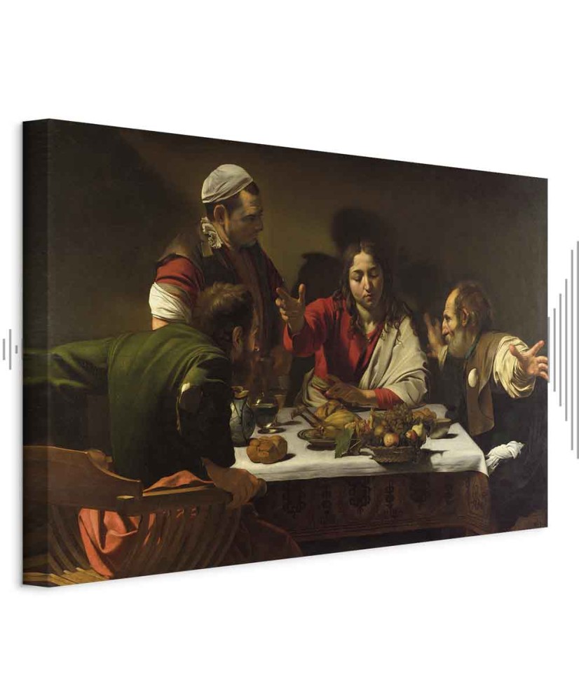 Paveikslas Caravaggio - Vakarienė Emaume