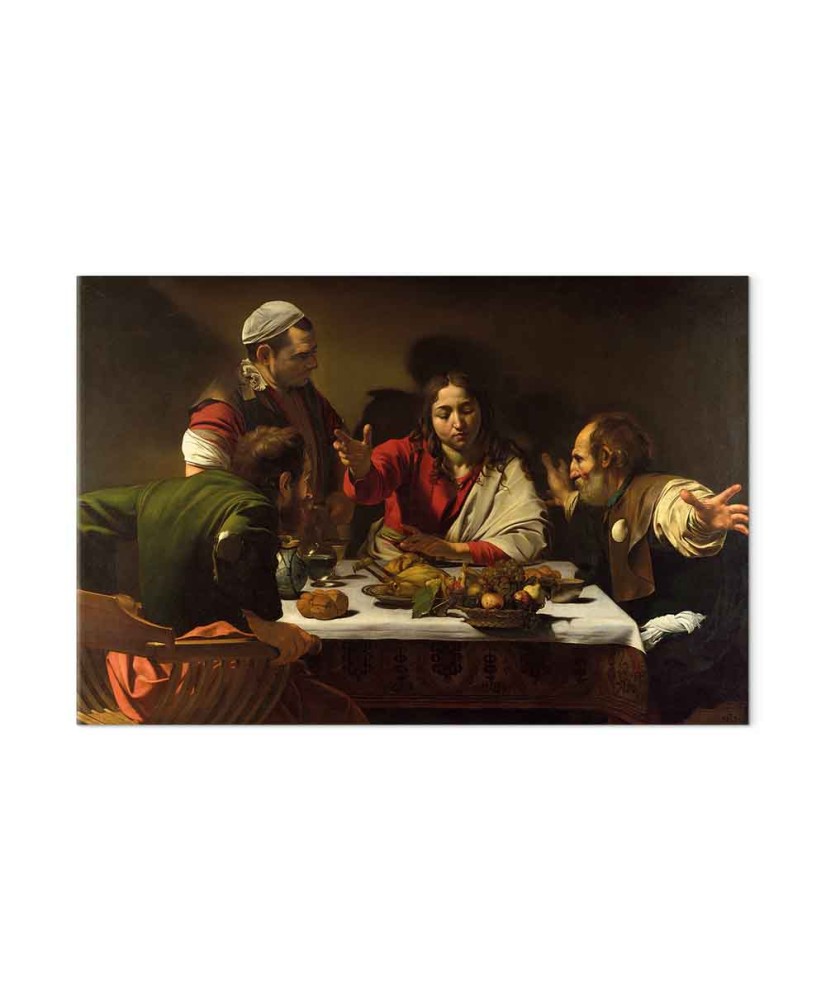 Paveikslas Caravaggio - Vakarienė Emaume