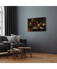 Paveikslas Caravaggio - Vakarienė Emaume