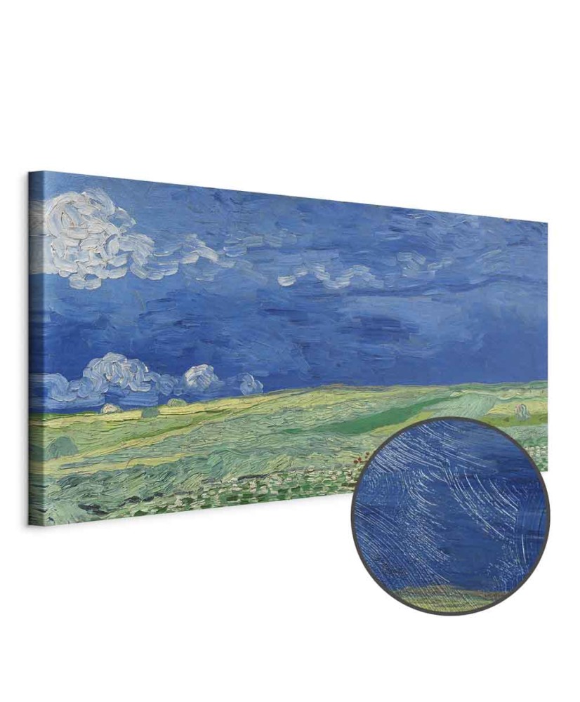 Paveikslas Vincent van Gogh - Kviečių laukas po audros debesimis