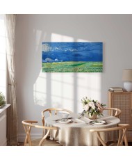 Paveikslas Vincent van Gogh - Kviečių laukas po audros debesimis