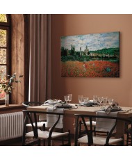 Paveikslas Claude Monet - Aguonų laukas prie Vétheuil