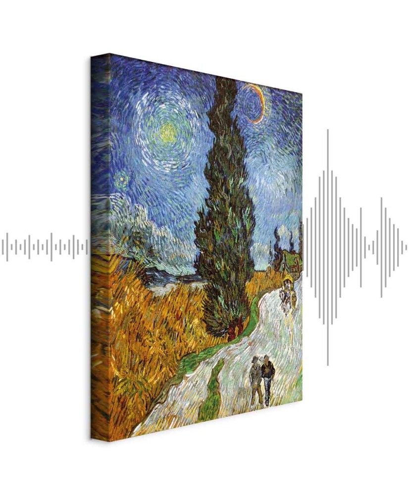 Paveikslas Vincent van Gogh - Kelias su kiparisu ir žvaigžde