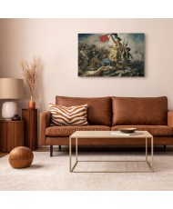 Paveikslas Eugène Delacroix - Laisvė vedanti žmones