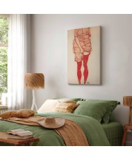 Paveikslas Egon Schiele - Stovinti moteris raudonai