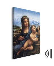 Paveikslas Leonardo da Vinci - Madona su verpste